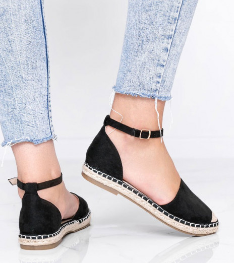 Černé sandály espadrille by Chloe Star