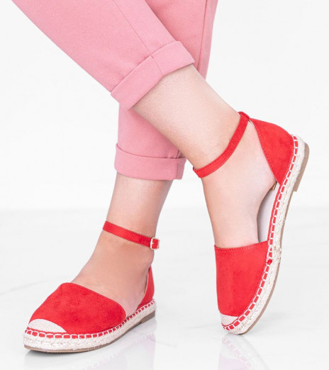 Červené sandály espadrille by Chloe Star