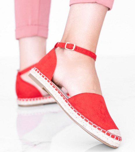 Červené sandály espadrille by Chloe Star