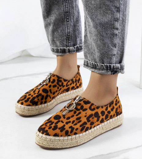 Hnědé espadrilky Verneli