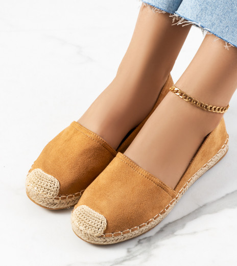 Hnědé dámské espadrilky Balmy