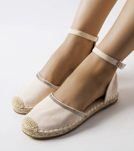 Béžové espadrilky Licia