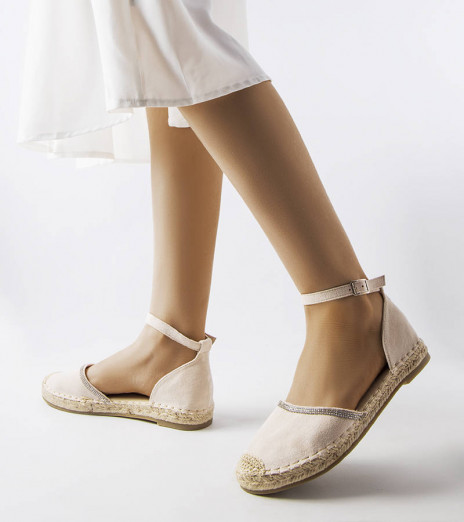 Béžové espadrilky Licia