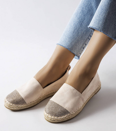 Béžové mokasíny Magali espadrille