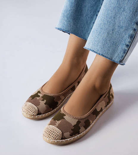 Zelené nazouvací espadrilky Benedum