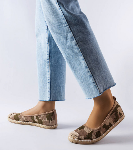 Zelené nazouvací espadrilky Benedum