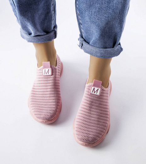 Růžové slip-on tenisky JR803-11 PINK