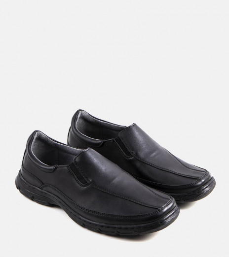 Pánské černé polobotky Kalin slip-on