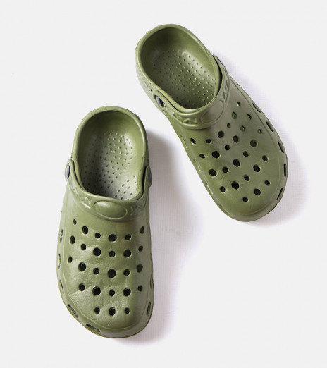 Zelené pánské perforované žabky Crocs MY205 AMY GREEN