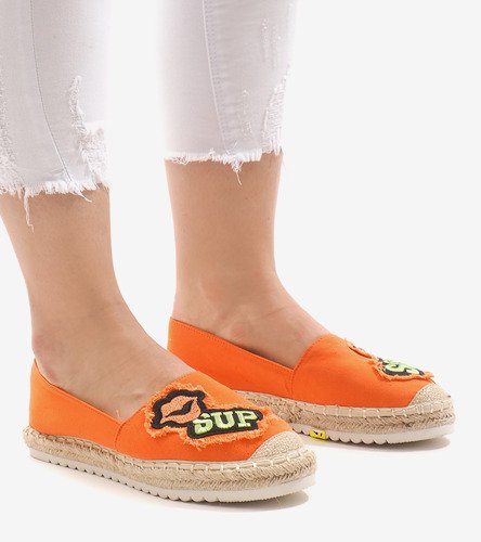 Oranžové espadrilky L-1047