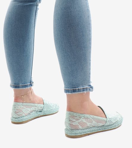 Zelené ažurové espadrilky AF41