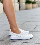 Bežové prodyšné slip-on tenisky Dafina