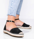 Černé sandály espadrille by Chloe Star