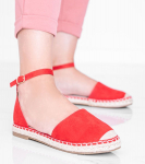 Červené sandály espadrille by Chloe Star