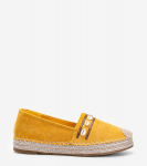 Hořčicové espadrilky s mušlemi Sea Side